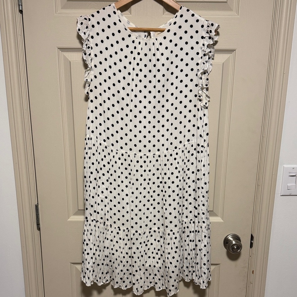 Jackson Rowe Black and White Polka Dot Kids Dress